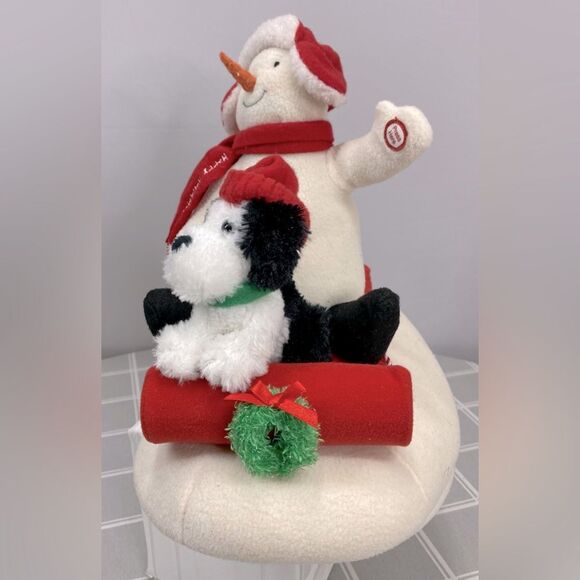 Hallmark 2007 Jingle Pals Sleigh Ride Snowman Penguin & Dog Dancing Singing - Picture 3 of 10